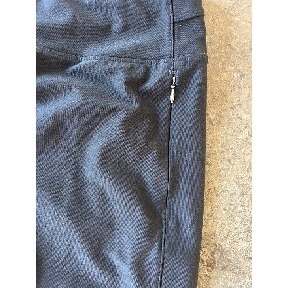 Lucy Stretch Capri length leggings gray, women's L - Picture 2 of 5
